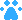 Blue Cat Paw Print Bullet